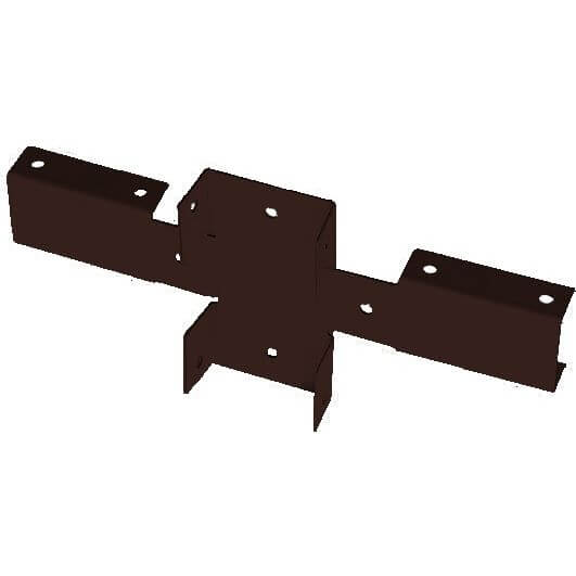 Х-кронштейн GL 248х109х40 мм RAL 8017 (коричневый) 