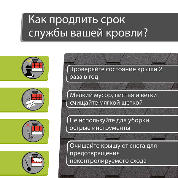 Гибкая черепица Docke СТАНДАРТ коллекция Сота 3м2/уп Серый