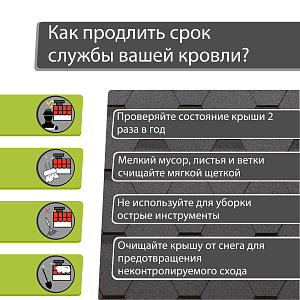 Гибкая черепица Docke СТАНДАРТ коллекция Сота 3м2/уп  — Серый
