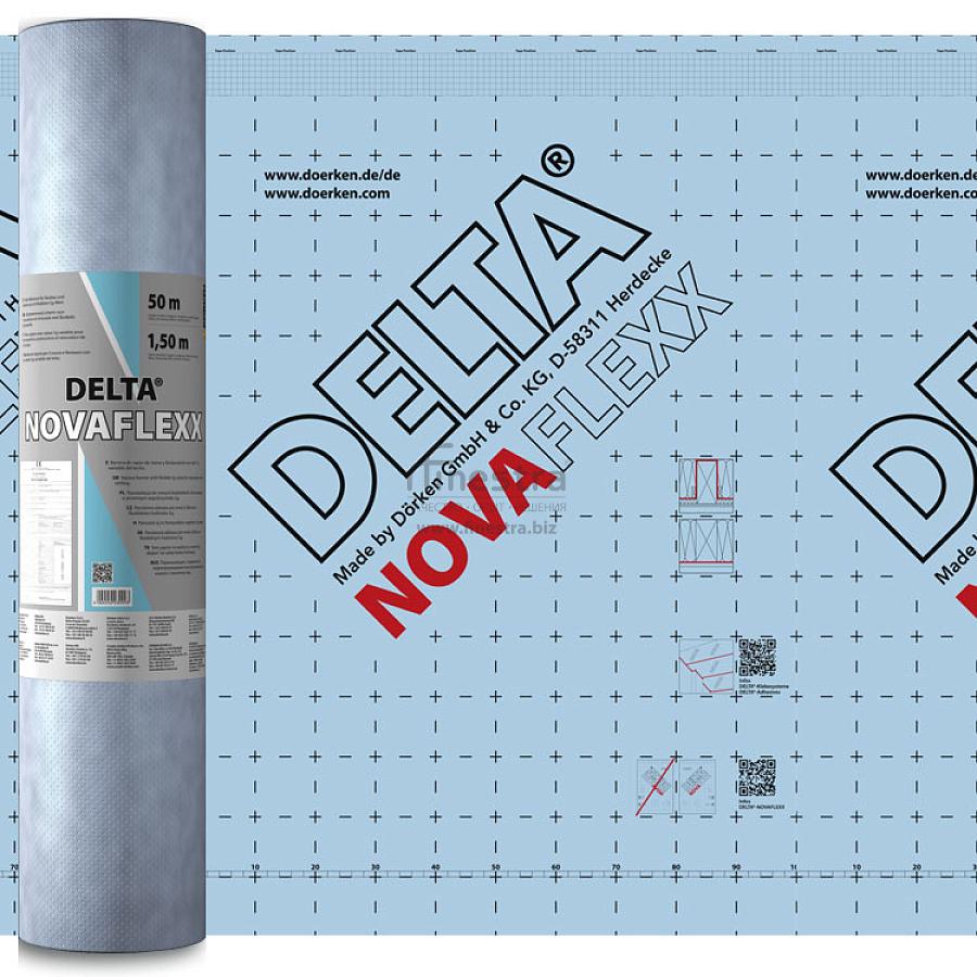 DELTA-NOVAFLEXX адаптивная пленка с переменной паропроницаемостью 1.5х50м (75м2), рул.