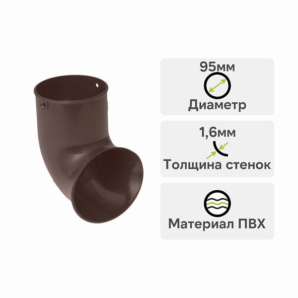 Слив трубы Альта-Профиль "Элит" ПВХ Коричневый
