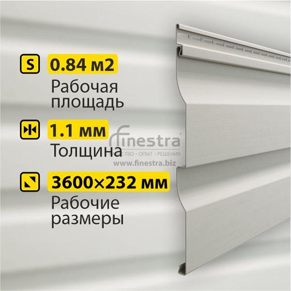 Docke PREMIUM Сайдинг D4.5D 3600х232мм 0.84м2