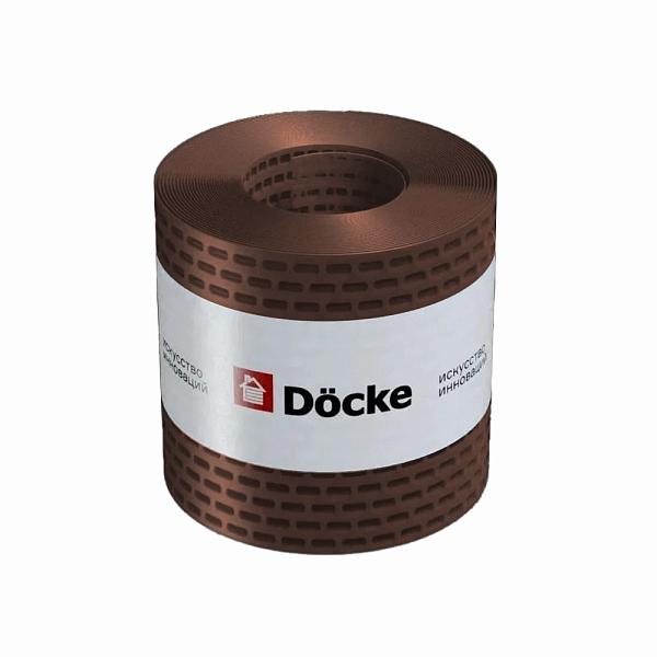 Лента вентиляционная карнизная Docke 100х5000мм, полипропилен Коричневый