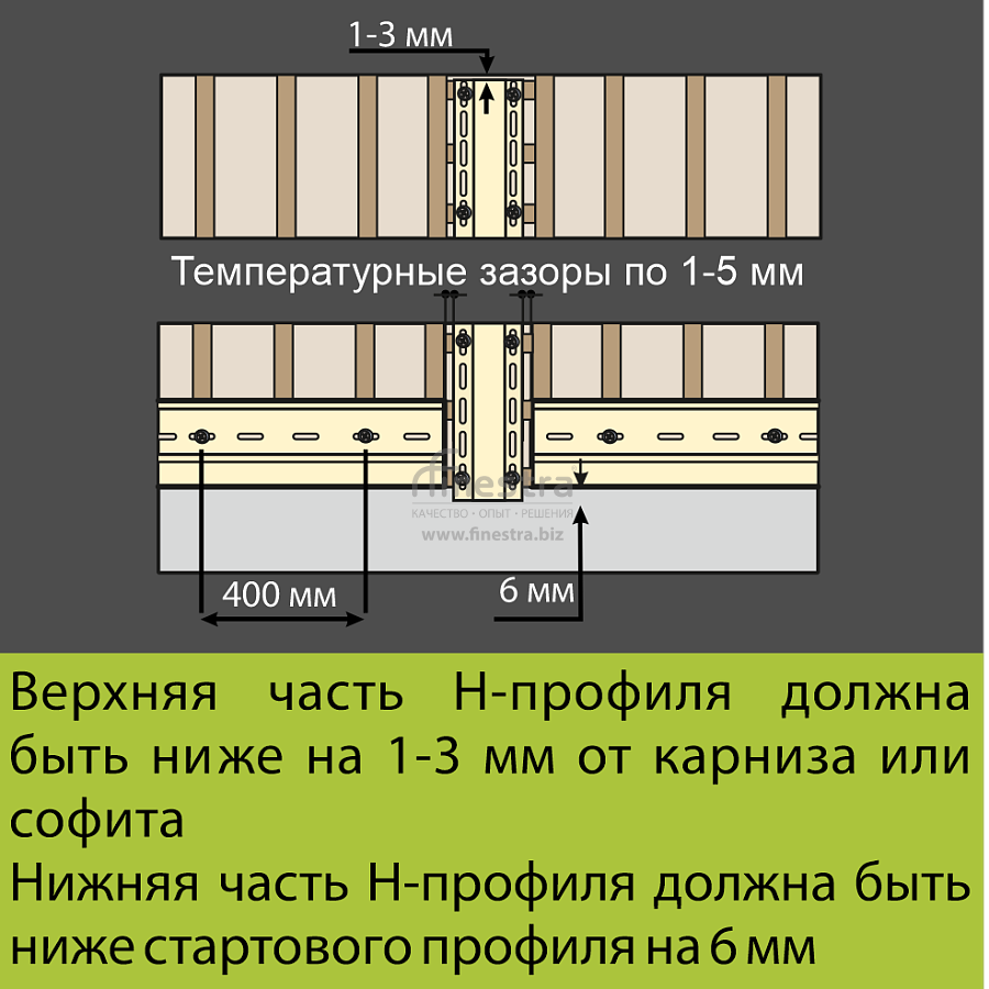 Docke Н-профиль 3000мм