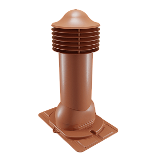 Купить Труба вентиляционная Viotto с универсальным проходным элементом (утепленная, d110 мм, h550 мм) RAL 8004 Медно-коричневый в Иркутске