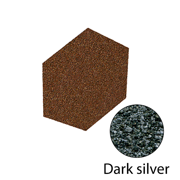 Заглушка треугольного конька Gerard Dark silver