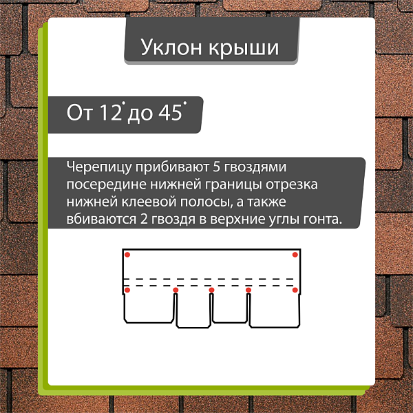 Гибкая черепица Docke ЛЮКС Саппоро 2.4 м2/уп Кофе