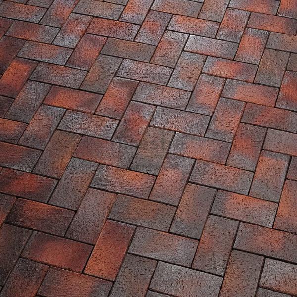 Тротуарный кирпич Feldhaus Klinker PKDF 200x100x52 48шт/м2