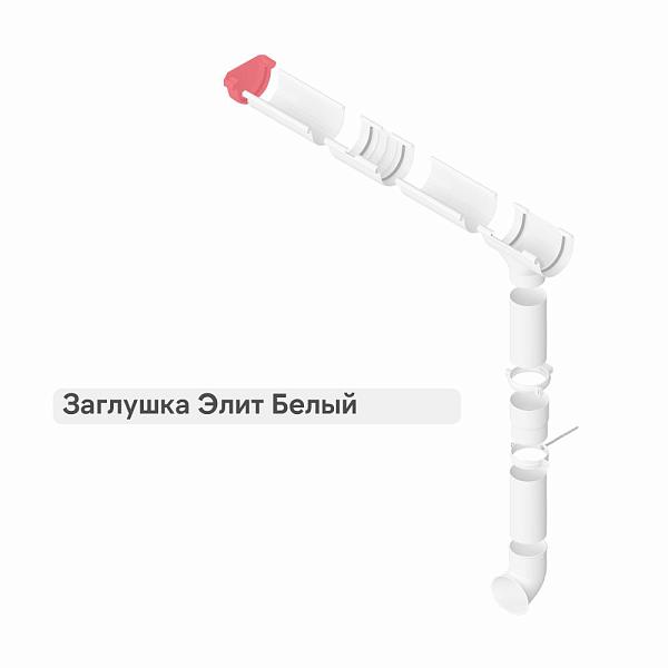 Заглушка Альта-Профиль "Элит" ПВХ Белая