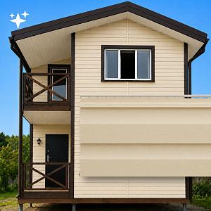Docke ПРЕМИУМ Сайдинг D4.5D 3600х232мм 0.84м2  — Светлый клен
