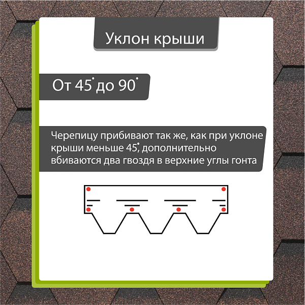 Гибкая черепица Docke СТАНДАРТ коллекция Сота 3м2/уп Коричневый