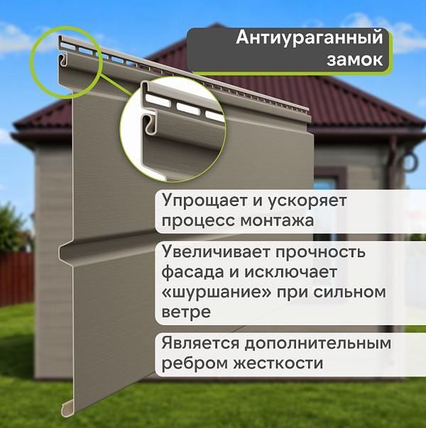 Docke ПРЕМИУМ Сайдинг D6S Брус 3600х300 1.08м2 Сосна