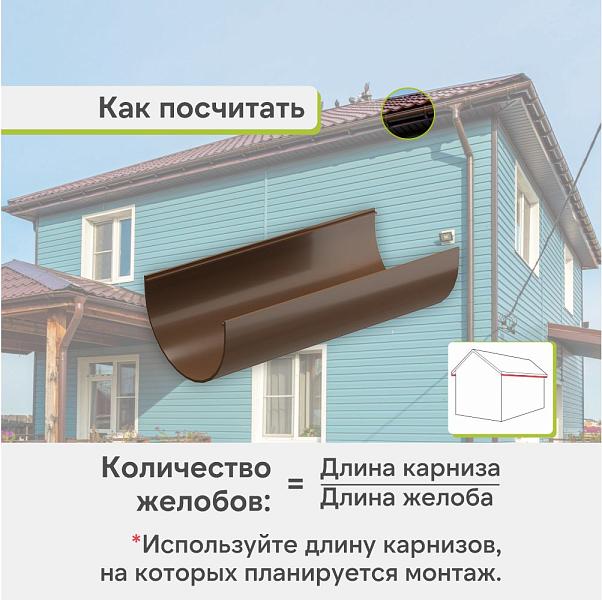 Docke СТАНДАРТ Желоб водосточный 120х3000мм