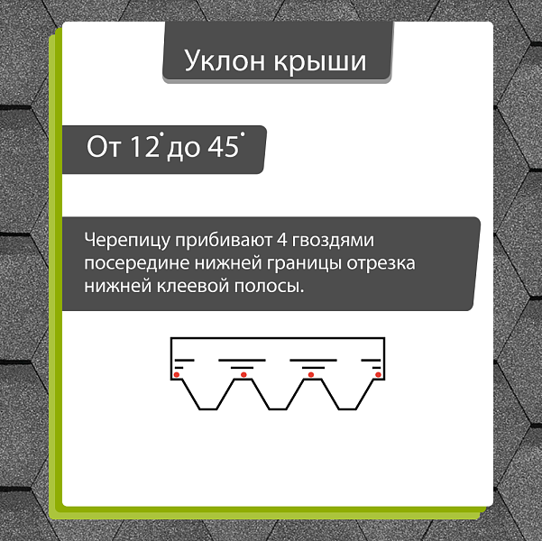 Гибкая черепица Docke КОМФОРТ Стамбул 4,1м2/уп Титан