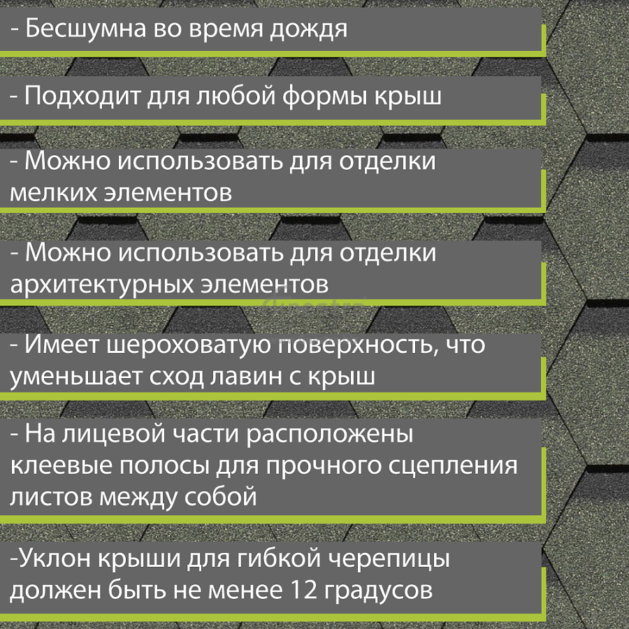 Гибкая черепица Docke PIE PREMIUM Кёльн 3м2/уп