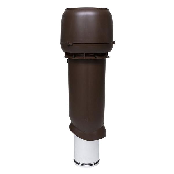 Вентиляционная труба Vilpe 125/160ИЗ/700 с колпаком (вытяжка) коричневый 734434