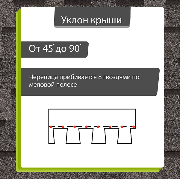 Ламинированная черепица Docke DRAGON ОРИДЖИНАЛ 2.38м2/уп Титан