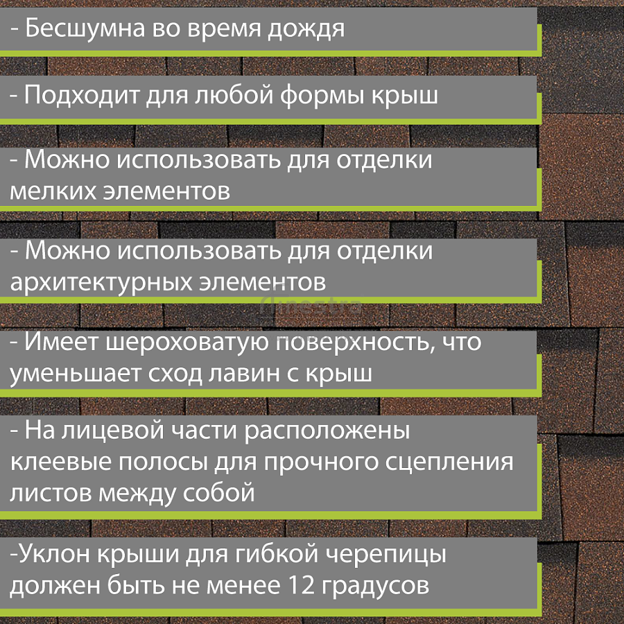 Ламинированная черепица Docke PIE STANDARD DRAGON 2.38м2/уп