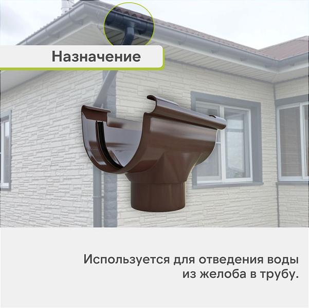 Воронка 82мм Альта-Профиль "Элит" ПВХ Коричневая