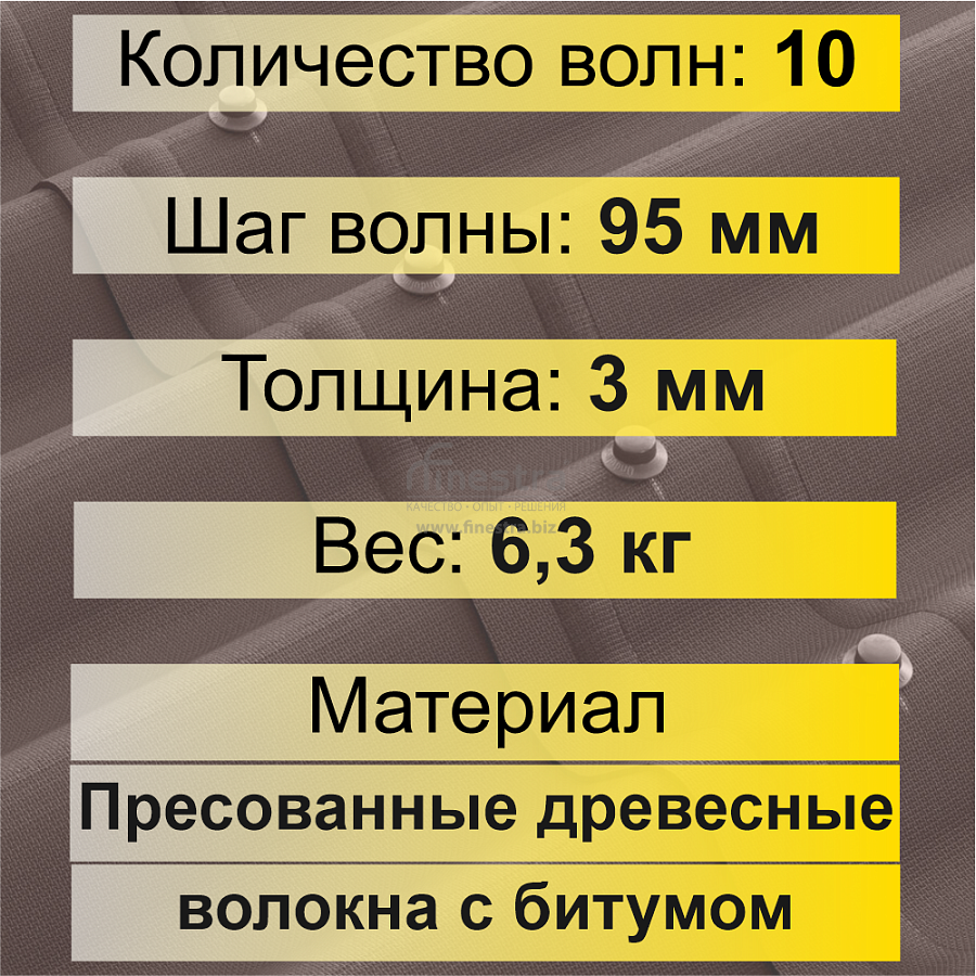 Лист Ондулин SMART (0.95х1.95 м)