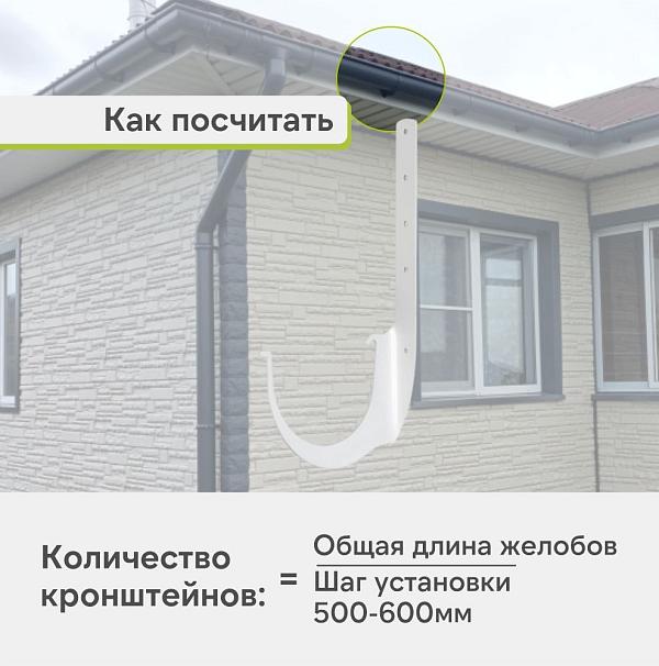 Кронштейн желоба Альта-Профиль "Элит" металл Белый