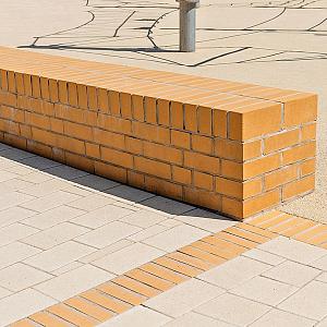 Тротуарный кирпич Westerwalder Klinker Classic 200x100x40мм  — PK81 Niederlausitzer Gelb 