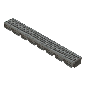 Купить Лоток пластиковый DN100 H70 в сборе с пластиковой решеткой S`Park 1000x135x70мм 08818 Лоток пластиковый DN100 H70 в сборе с пластиковой решеткой S`Park 1000x135x70мм 08818-С (серый) в Красноярске