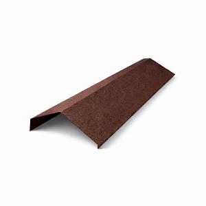 Конек прямой Stone Cover Андалузия 2000мм  — Шоколад (RAL 8017)