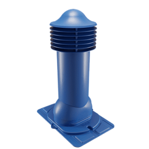 Купить Труба вентиляционная Viotto с универсальным проходным элементом (утепленная, d125 мм, h650 мм) RAL 5005 Сигнальный синий в Иркутске