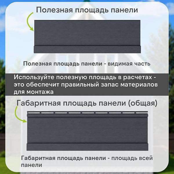 Docke ПРЕМИУМ Вертикальный сайдинг S7 3000х180мм 0,54м2 Графит