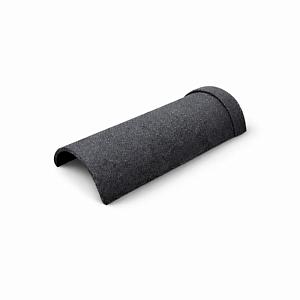Конек полукруглый Stone Cover Андалузия 380мм  — Графит (RAL 7024)