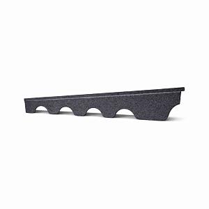 Планка коньковая Stone Cover Андалузия 1370мм  — Графит (RAL 7024)