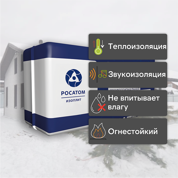 Базальтовая теплоизоляция UMATEX Termo Smart (XL) 100 1200x600мм (0.576м3), уп.