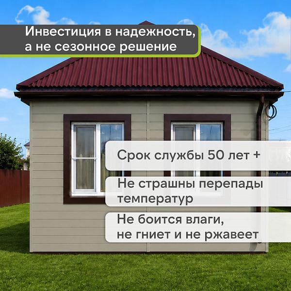 Docke ПРЕМИУМ Сайдинг D6S Брус 3600х300 1.08м2 Сандал